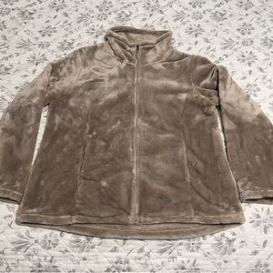 32 Degrees Women's Plush Luxe Fur Super Soft Full Zip Outwear Jacket Goat